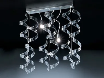 ASTRO - Crystal ceiling lamp by Metal Lux - view 2